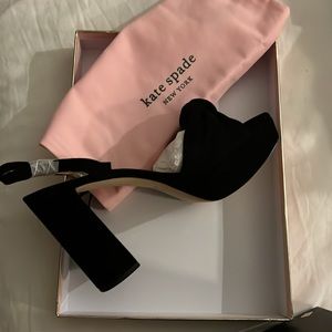 New with tags Kate Spade confetti suede platforms 9.5